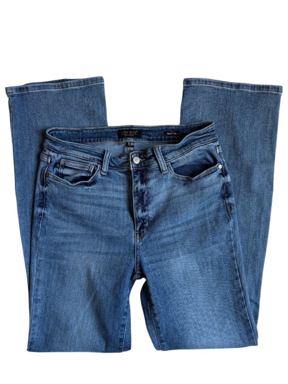 Judy Blue Mid Rise Bootcut Denim Jeans 82337 (Medium Wash) - 11/30 - Picture 3 of 11